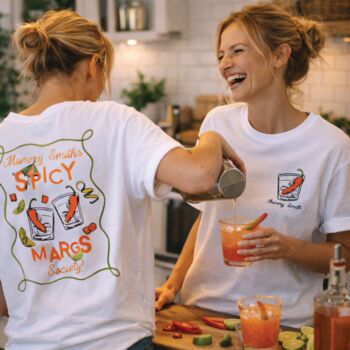 Personalised Spicy Marg Society Graphic T Shirt, 2 of 4