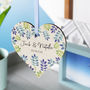 Couples Anniversary Wooden Heart Decoration, thumbnail 2 of 7