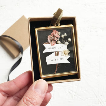 Grow Old With Me Miniature Floral Frame, 5 of 6