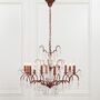 Antique French Chandelier In Bronze 12 Branches, thumbnail 1 of 3