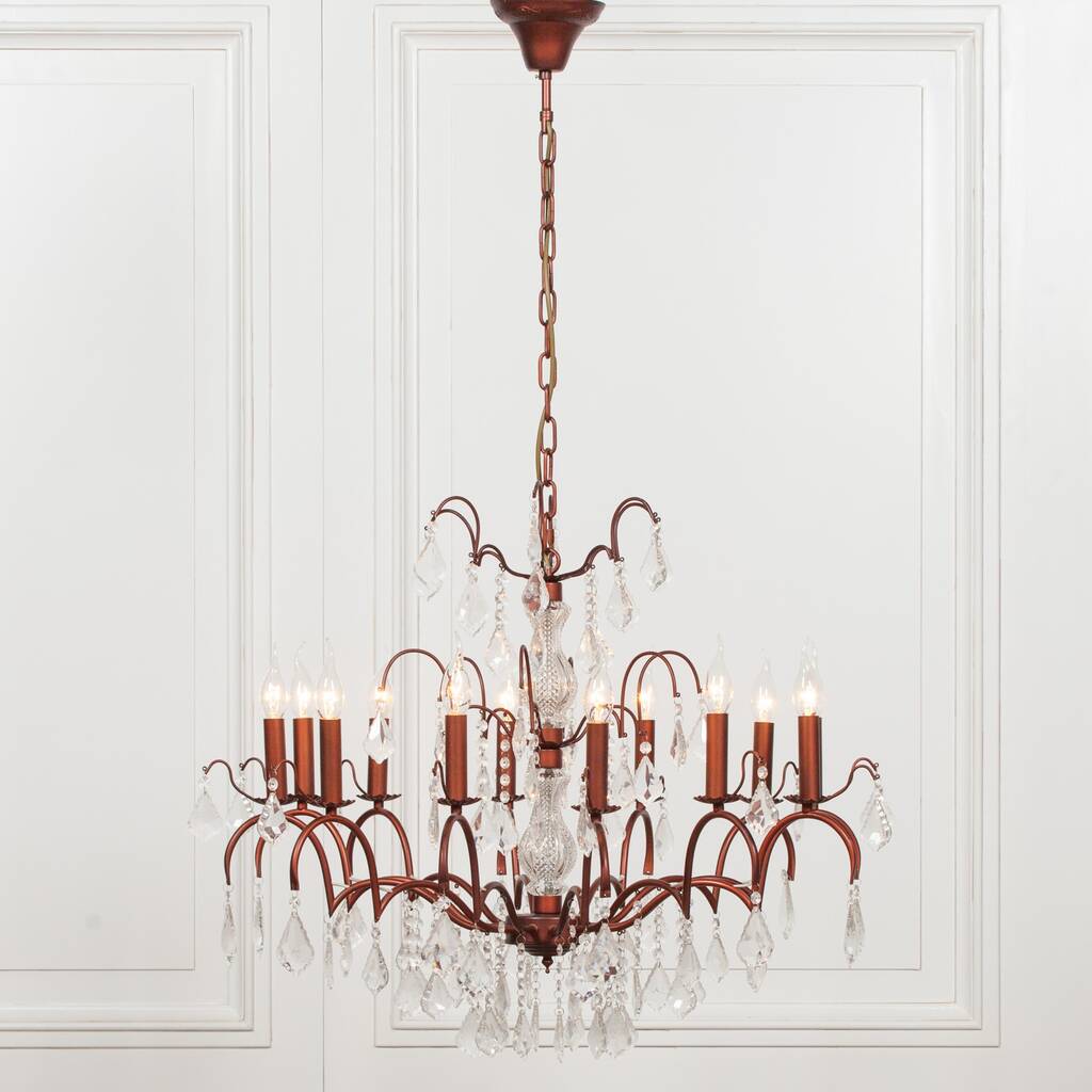 Antique French Chandelier In Bronze 12 Branches, 1 of 3