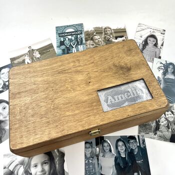 Personalised Wooden Name Memory Box, 2 of 12