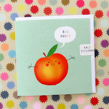 Big Hugs Peach Card, 3 of 5