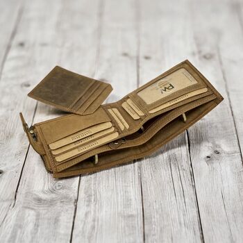 Personalised Practical Design Leather Wallet Christmas Gift For Him, 3 of 12