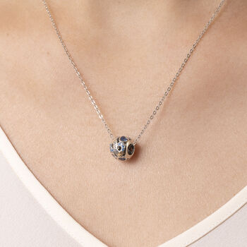 Sterling Silver March Birthstone Necklace Gift Pendant, 2 of 5