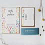Confetti Rainbow Wedding Invitation Bundle, thumbnail 3 of 4