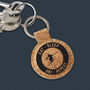 Round Cork Keyring 'Eat Sleep Ski Repeat' | Ski | Skiing | Keyring | Novelty, thumbnail 1 of 2