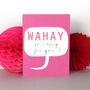 Mini Wahay! So Happy For You Card, thumbnail 3 of 5