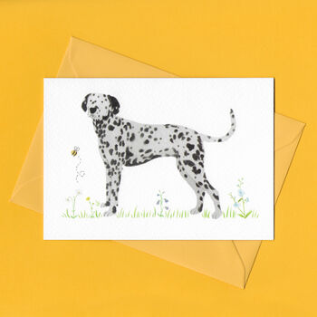 Dotty The Dalmatian Illustrated Blank Greeting Card, 3 of 10