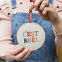 Embroidery Cross Stitch Kit C'est Noel Christmas, thumbnail 1 of 8