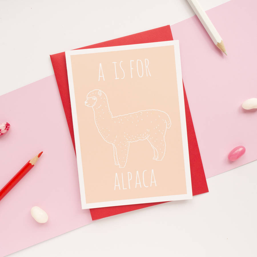 Alpaca Card By Darwin Designs | notonthehighstreet.com