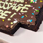 Personalised Message Letterbox Brownie Slab, thumbnail 2 of 3