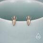 Sterling Silver Amphora Vase Stud Earrings, thumbnail 5 of 12
