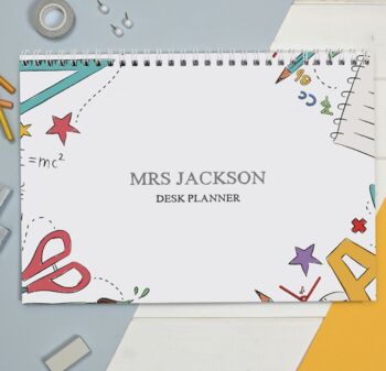 Personalised Teacher A4 Desk Planner, 2 of 4