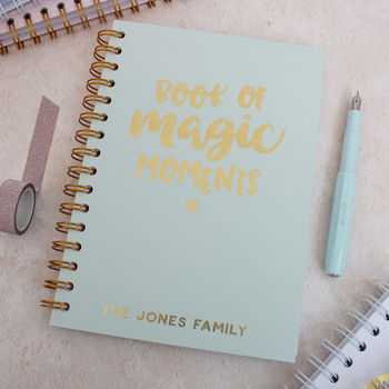 Personalised Magic Moments Family Keepsake Notebook, 4 of 9
