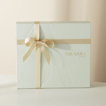 Silk Addict 100% Mulberry Silk Olive Green Gift Set, 6 of 7