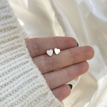 It Takes A Big Heart To Shape A Little Mind Sterling Silver Earrings, 2 of 4