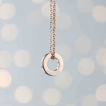 Personalised Mini Ring Necklace, 4 of 8