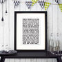 Personalised 'First Dance' Song Print, thumbnail 8 of 12