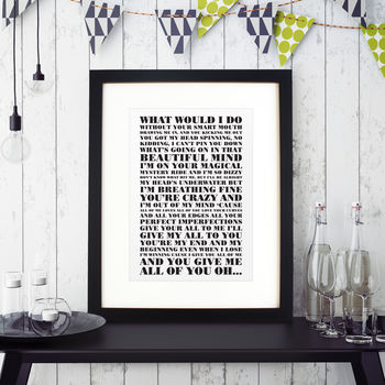 Personalised 'First Dance' Song Print, 8 of 12