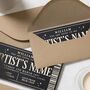 Concert Ticket Gift Voucher Custom Personalised, thumbnail 7 of 9