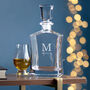 Personalised Luxury Monogram Glass Decanter, thumbnail 1 of 4