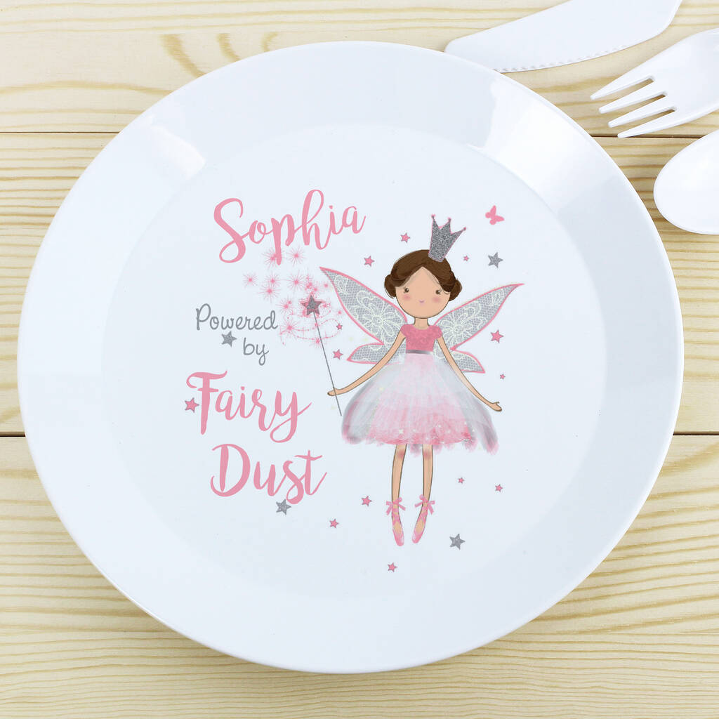 Personalised Fairy Princess Plastic Plate, 1 of 4
