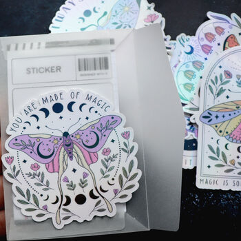 Magical Crystal And Dragonfly Vinyl Sticker Set, 3 of 5