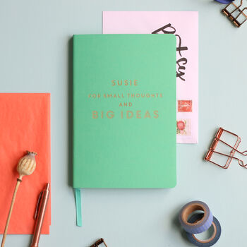 Big Ideas Personalised Luxury Notebook Journal, 6 of 12