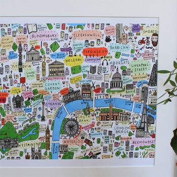 Central London Illustrated Map Print, 3 of 3