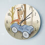 Retro Racing Car Personalised Clock, thumbnail 2 of 5