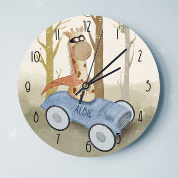 Retro Racing Car Personalised Clock, 2 of 5
