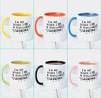 Personalised 'I Am A Professional Grandma' Mug And Sweet Set, 3 of 6