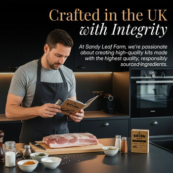 Bacon Curing Kit Cure Your Own Bacon In Three Delicious Flavours, 6 of 7