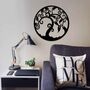 Round Metal Tree Of Life Wall Decor Gift For Her, thumbnail 1 of 11