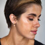 Brushed Gold Vermeil Plated Double North Star Earrings, thumbnail 4 of 8
