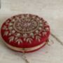 Red Circular Handcrafted Clutch Bag, thumbnail 8 of 9