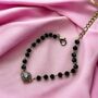 Indian Black Crystal Beads Zircon Mangalsutra Bracelet, thumbnail 5 of 9