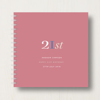 Personalised 21st Birthday Memory Book Or Album, 10 of 12