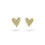 Gold Mini Hearts With Sparkly Enamel, thumbnail 1 of 3