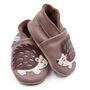 Dotty Fish Hedgehog Soft Leather Baby Shoes With Barefoot Soles, thumbnail 4 of 7