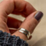 Affirmations Sterling Silver Ring I Am Strong, thumbnail 1 of 9