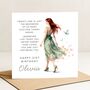 21st Birthday Card With Message For Her Or Daughter, thumbnail 2 of 8