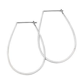 Teardrop Hoop Earrings In 14k Gold Fill, 5 of 9