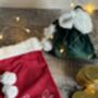 Personalised Small Velvet Christmas Santa Sack, thumbnail 2 of 3