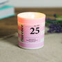 Personalised Pastel Stripe Scented Natural Wax Candle, thumbnail 1 of 9