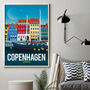 Copenhagen Travel Poster Art Print, thumbnail 4 of 4