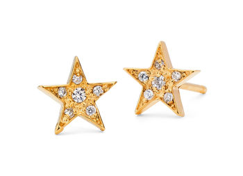 Star Stud Earrings In Silver And Gold, 2 of 3