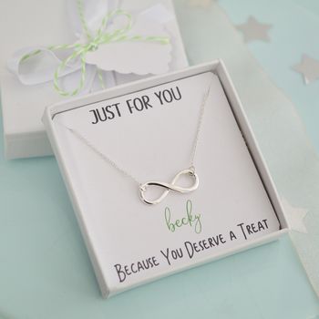 Sterling Silver Infinity Necklace, 5 of 12