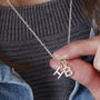 Sterling Silver Personalised Initial Charm Necklace, thumbnail 5 of 10